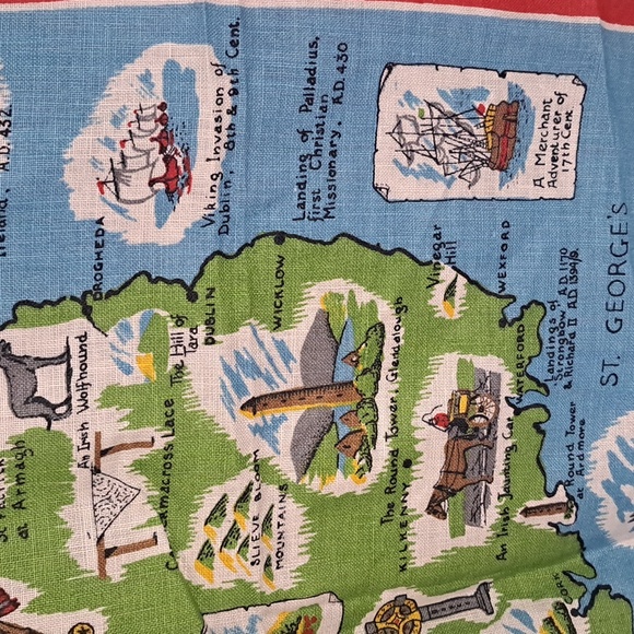 Vintage Irish Linen Bankmore Tea Towel Ireland NWOT 1980… - Picture 4 of 9